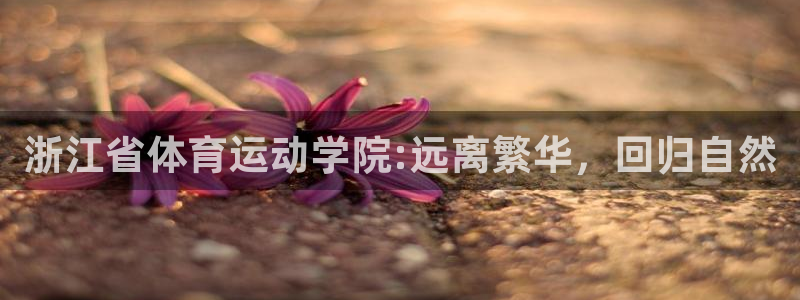 xc体育：浙江省体育运动学院:远离繁华，回归自然